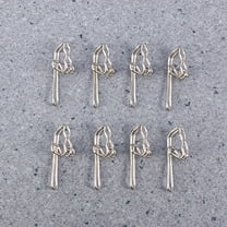 Soimiss Drapery Curtain Hooks Easy to Slide Silver for Homeowners for Home Decoration 100Pcs