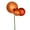 Burnished Orange, variant on Vickerman 18" Burnish Orange Ball Ornament Christmas Pick, Set of 3
