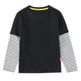 thumbnail image 3 of SILVERCELL 2 Pack Toddler Boys Girls Long Sleeve Sleep Shirts Kids Striped Basic Tee Shirts Loungewear for 1-10 Years, 3 of 8