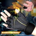 thumbnail image 3 of Guantes de levantamiento de pesas transpirables sin dedos con soporte para la muñeca, 3 of 7