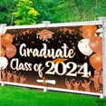 thumbnail image 4 of Graduate Class of 2024 Graduation Banner 7x5ft Orange Graduation Backdrop 2024 for 2024 Graduation Party Decorations Orange and Black Graduation Decorations Class of 2024, 4 of 9