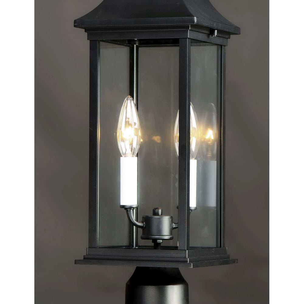 30020CLBK Maxim Lighting Vicksburg - 2 Light Outdoor Post Mount