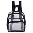 thumbnail image 2 of Mini Sac à Dos Transparent, Design Imperméable à Fermeture Éclair Largement Applicable Petit Sac à Dos Transparent pour Voyage, 2 of 8