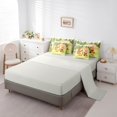 thumbnail image 3 of Manfei Cute Bear 7-Piece Twin Bedding,Camping Animal Print Bedding Comforter Set,Green,Light Gray Reversible, 3 of 7