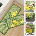 thumbnail image 3 of Lemon Kitchen Mat Set of 2 Lemons Anti Fatigue Kitchen Rugs Farmhouse Rustic Comfort Standing Kitchen Floor Mat and Rug for Kitchen Sink Laundry Room Office, 17.3 x 28+17.3 x 47 Inch Yellow Green, 3 of 5