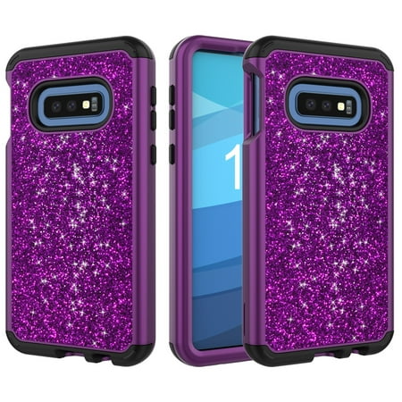 Galaxy S10 Case, Dteck Shockproof Hybrid Rugged Full-Body Heavy Duty Drop-roof Shockproof Bumper Case Cover (no screen protector) For Samsung Galaxy S10 6.1 inch,Purple