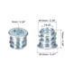 thumbnail image 2 of Tuercas de inserto roscado 1/4-20 x 10mm, paquete de 50 tuercas de inserto para madera con llave hexagonal, 2 of 5