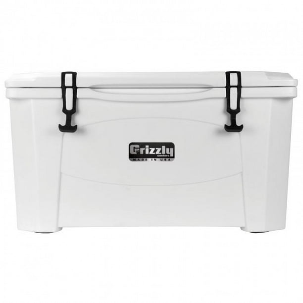 直送商品 Grizzly 60 Cooler, Orange, G60, 60 QT クーラーバッグ、保冷バッグ Grizzly Coolers 60 Quart RotoMolded Cooler White, G60WHITE