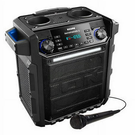 ION Pathfinder II Rugged Bluetooth Portable Speaker (100 Watts & Up to 100 Hour Battery Life) (Water-Resistant)
