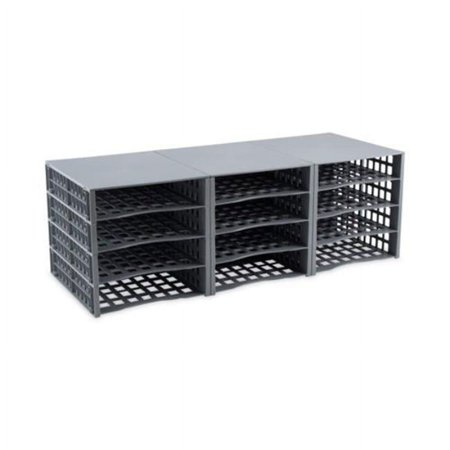 UPC: 0091141394127 | Advantus AVT39412 Snap Configurable Tray System Cabinet  Gray – 12 per Pack