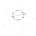 thumbnail image 1 of Juego de herramientas de captura de cangrejos de 6 anillos, anillo de trampa de cangrejo de acero inoxidable, herramienta de pesca portátil, 1 of 5