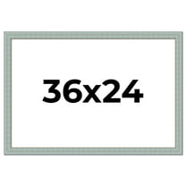 36x24 Frame Blue Teal Distressed Solid Wood Picture Frame | 1.625 Inch Moulding Width | Sonoma Blue