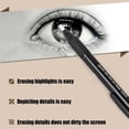 thumbnail image 4 of Eraser Ballpoint Pen Retractable Mechanical Eraser Automatic Pen Style Eraser With Filling Ideal For Sketching Drawing Painting Highlighting For School, 4 of 7