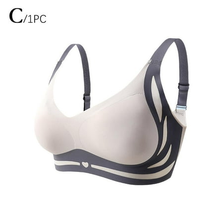 Super Gather Bra| Wireless Push-Up Bra  Comfortable Gather Bra Lift Bra Women T8Z1