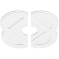 thumbnail image 7 of 28"OD x 7"ID x 11 1/4"C x 1"P Charlotte Architectural Grade PVC Contemporary Ceiling Medallion, Two Piece, 7 of 7