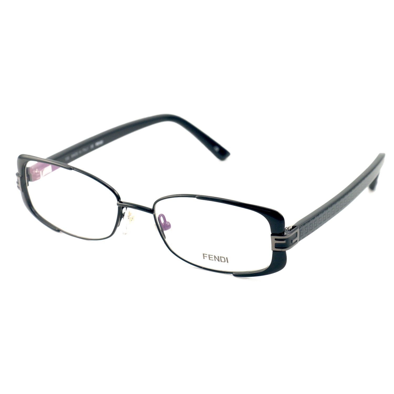 Fendi Eyeglasses Women Black Frames Rectangle 52 17 135 F944 001
