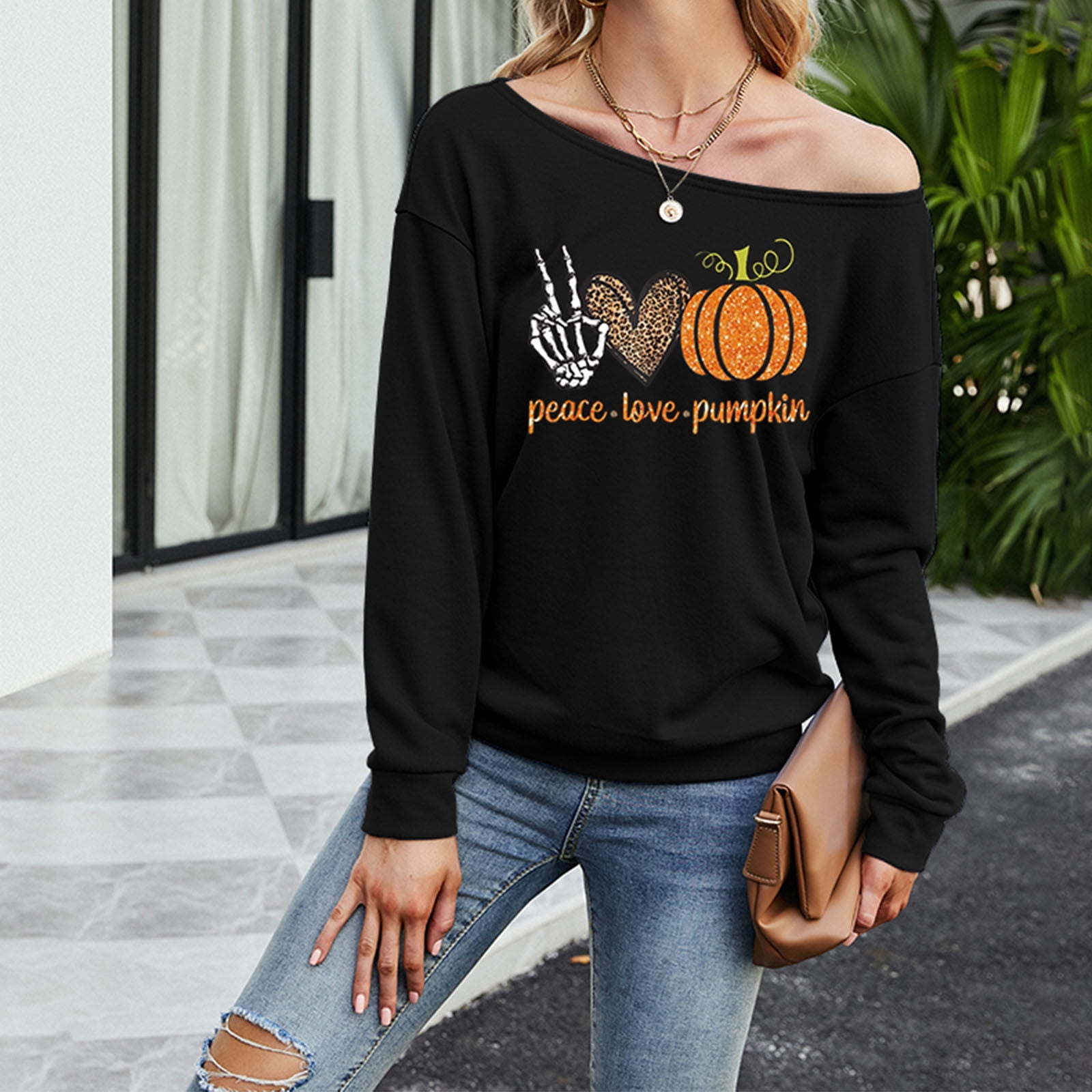 Ouneed Womens Plus Size Sweatshirts 