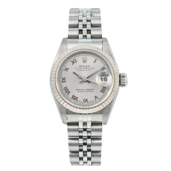 Pre-Owned Rolex Lady-Datejust 26MM Silver Dial Stainless Steel Bracelet
