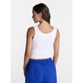 thumbnail image 3 of No Boundaries Ribbed Graphic Game-Day Tank Top, Women's and Women's Plus Sizes XXS-4X, 3 of 5
