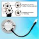 thumbnail image 4 of Stainless Steel LED Light Bulbs for 2-Piece Range Hoods Kitchen Range Hood Light Replacement, 4 of 5