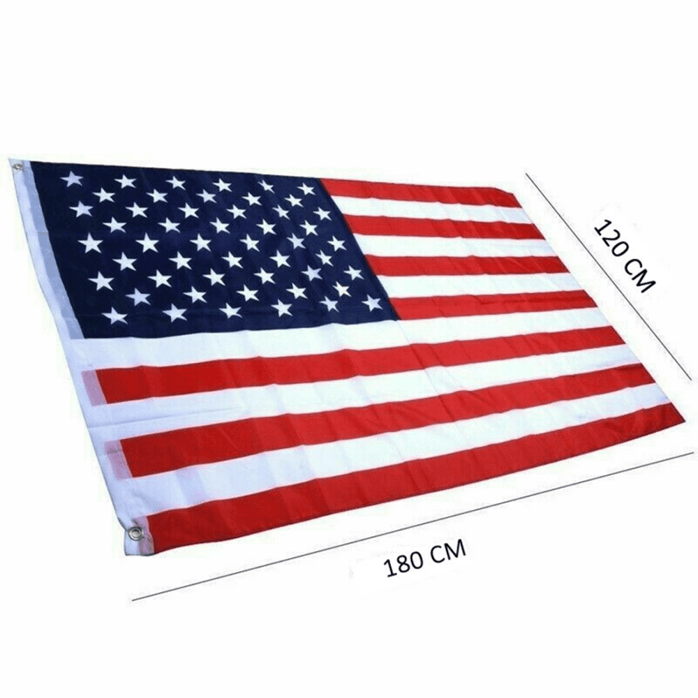 Tcbosik 4 Pack American Flags, 6' x 4' Polyester USA Flag with Brass Grommets for Indoor & Outdoor
