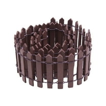 Miniature Wooden Fence for Dollhouse & Succulents Gardens | Decorative Landscape Ornament | 5x90cm DIY Craft Fence for Fairy Gardens & Home Decor