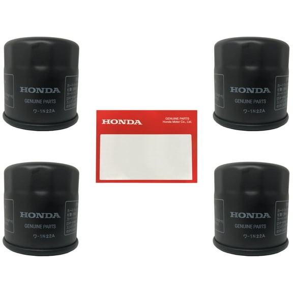 4 Pack Honda OEM Oil Filter 15410-MFJ-D02 replaces (15410-MFJ-D01)