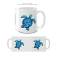 thumbnail image 4 of WIRESTER 11oz 325ml Ceramic Tea Cup Coffee Mug With Handgrip For Gift, Birthday, Anniversary, Christmas - Ocean Blue Sea Turtle, 4 of 7