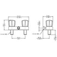 thumbnail image 2 of Laguna Brass 3220AWT RV/Motorhome Two Handle Non-Metallic Shower Diverter, White Finish Valve Only, 2 of 3
