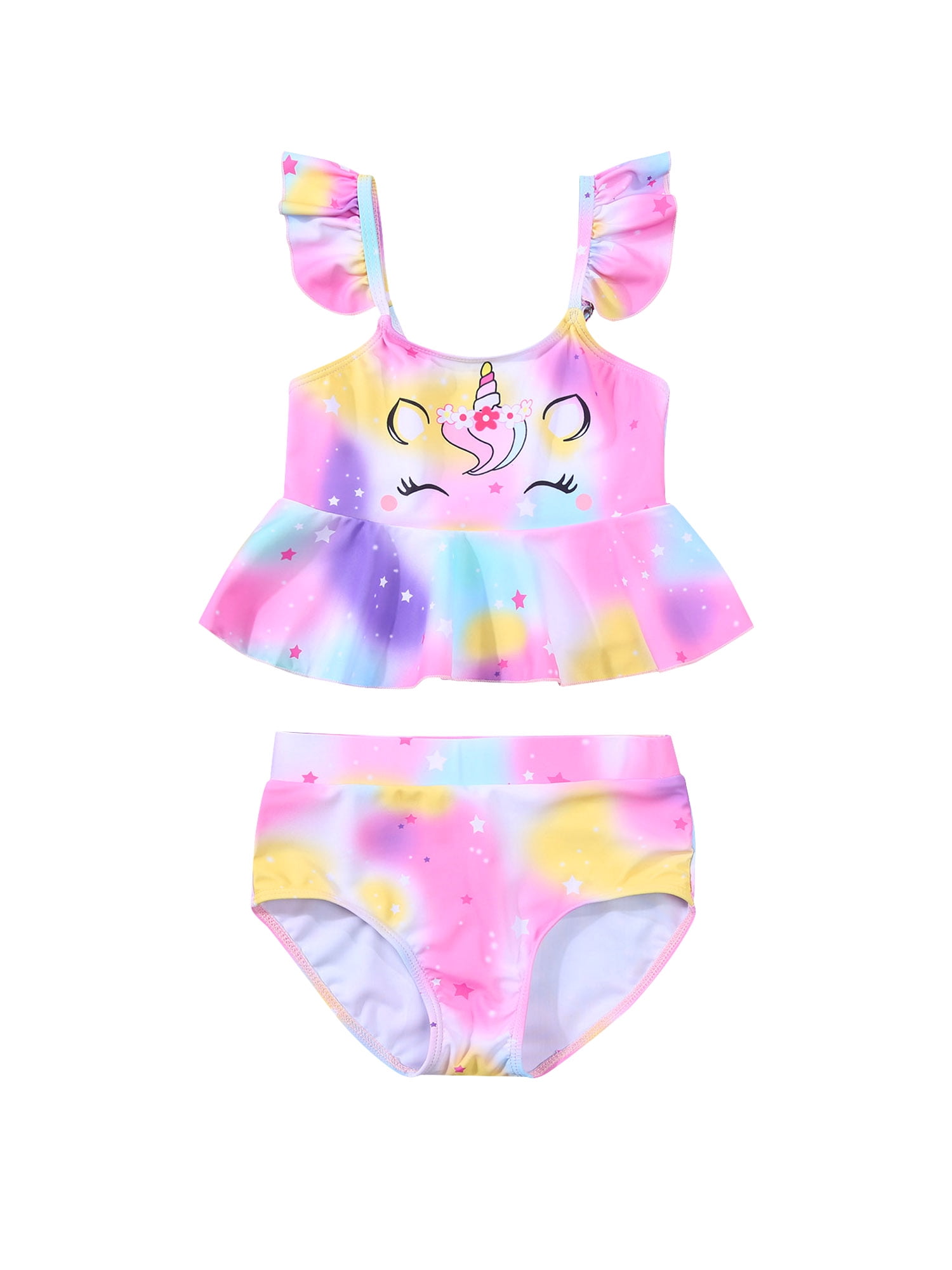 Calsunbaby Baby Girl Unicorn Swimsuit Bathing Suits Cartoon Unicorn ...