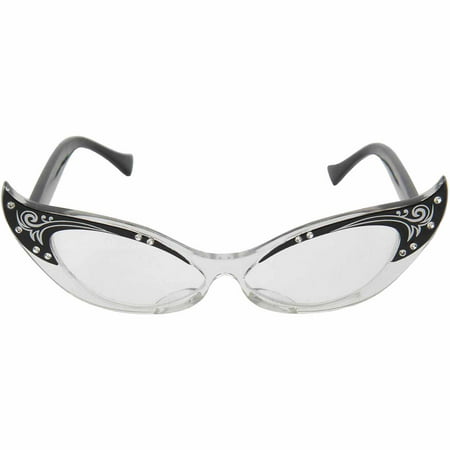 Vintage Cat Eye Glasses Adult Halloween Costume Accessory