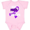 thumbnail image 3 of Inktastic I Wear Purple for My Grandpa Pancreatic Cancer Awareness Boys or Girls Baby Bodysuit, 3 of 5