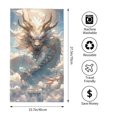 thumbnail image 2 of Rateoe Cool Cloud White Dragon Pattern Microfiber Towel, Beach Towel, Pool Towel, Quick-dry Travel Towel, Soft and Plush towel, Absorbent Towel-27.5x16 Inch, 2 of 6