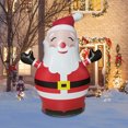 thumbnail image 4 of Christmas Inflatable Outdoor Smiley Santa Claus, Yard Decoration Built-in LED Lights, PVC Christmas Decoration for, 4 of 8