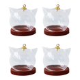 thumbnail image 3 of Maoww 4Pcs Transparent Glass Cloche Dome Container W/ Lid for Decor Office Store, 3 of 8