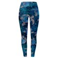 thumbnail image 4 of WAYUTE Leggings for Women Tummy Control Printed Training Exercise Stretchy Fit Trendy Yoga Trousers for Running S, 4 of 5