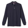 thumbnail image 3 of French Toast Boys School Uniform Long Sleeve Pique Polo Shirt, Sizes 4-20, 3 of 10
