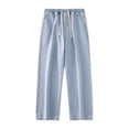 thumbnail image 2 of Mens Baggy Jeans Stretch Casual Loose Fit Jeans Streetwear Denim Pants, 2 of 6
