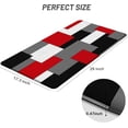 thumbnail image 2 of Black Red Grey White Kitchen Rug Anti-Fatigue Kitchen Mat for Floor Abstract Art Geometric Waterproof Non-Slip Kitchen Mat and Rug 17.3"x29.5" PVC Kitchen Floor Rug Mat for Home Sink Laundry, 2 of 6