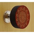 thumbnail image 2 of IBA Indianbeautifulart Boutons Rouges Gravés en Bois pour Armoire Tiroir 10 Pcs, 2 of 3