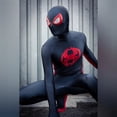 thumbnail image 2 of El más nuevo disfraz de cosplay de Spiderman de Anime, Miles Morales, estampado 3D, superhéroe Into The Verse, mono Zentai de Halloween, 2 of 5
