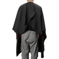 thumbnail image 2 of Unique Bargains 1 Pce Cape de Coiffeur Imperméable Transparente pour Coupe de Cheveux Noir, 2 of 6