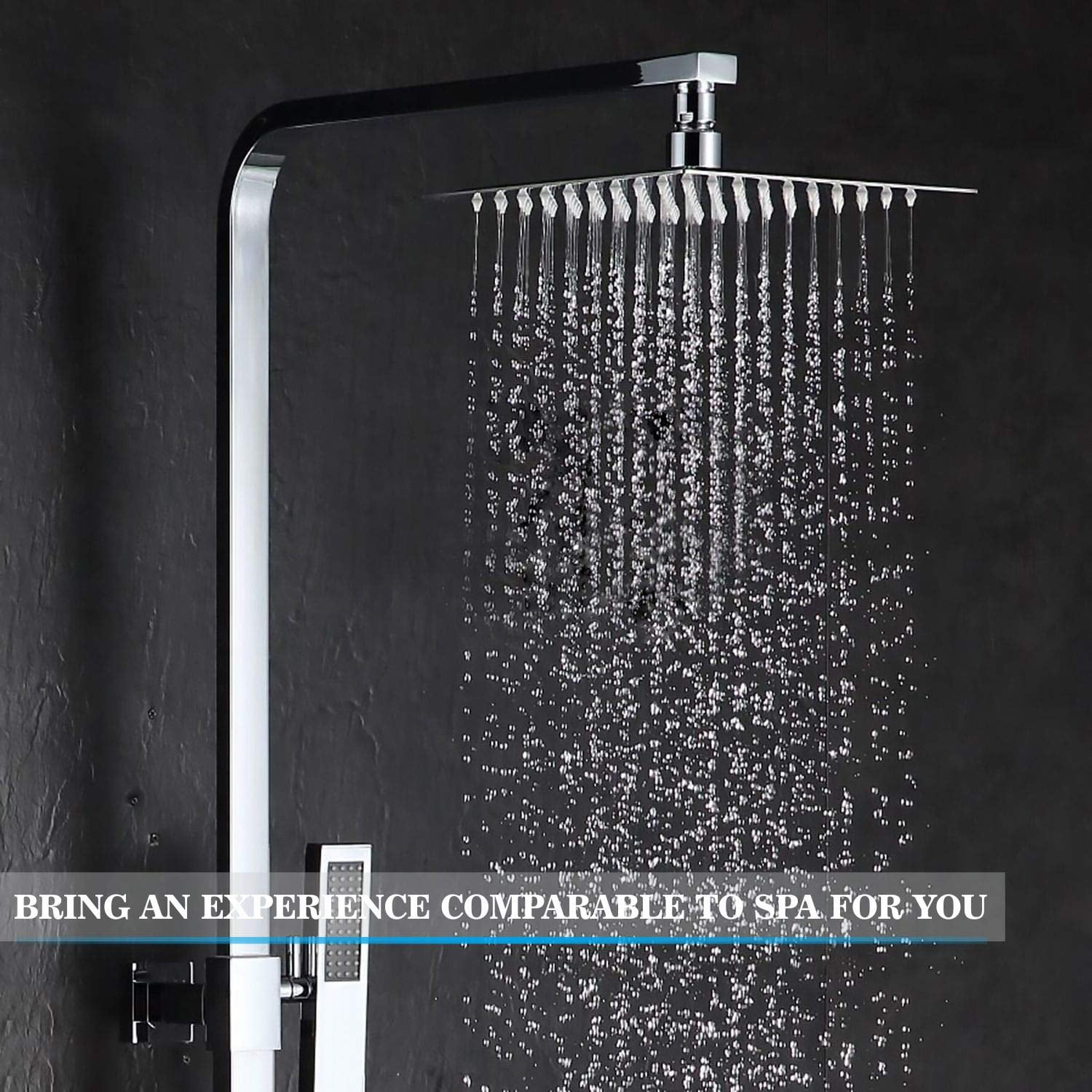 Rain Shower Head  High Made Of 304 Stainless Steel Relaxed Experience Even At Low Water Flow And (8" Chrome)