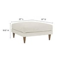 thumbnail image 4 of Pemberly Row Fabric Sofa and Ottoman Set in Heathered Weave Ivory, 4 of 11