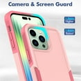 thumbnail image 4 of SaniMore for iPhone 14 Pro Ultra-Thin Two-Layers Protection Case, Rugged PC Back & Flexible TPU Military Grade Shockproof Heavy Duty Protective Case for iPhone 14 Pro, Pink, 4 of 6