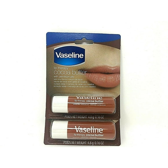 Vaseline Lip Therapy Cocoa Butter With Petroleum Jelly Pack of 2