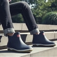 thumbnail image 2 of AUDeals Men’s Waterproof Rubber Rain Boots Foldable Fishing Garden Work Boots Slip Resistant Outdoor Mud Boots (Blue, 10), 2 of 4