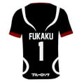 thumbnail image 2 of Blue Lock U20 Cosplay Merch Anime Black T-Shirt Casual Short Sleeved T Shirt Unisex TShirt, 2 of 3