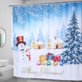 thumbnail image 3 of Shower Curtain,200x180cm Christmas Themed Pattern Bathroom Accessories Waterproof Shower Curtain Exquisite Design, 3 of 8