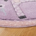 thumbnail image 3 of SAFAVIEH Carousel Kids Taneka Animals at Play Area Rug, Purple, 5'3" x 5'3" Round, 3 of 10